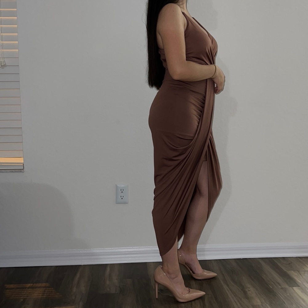 Charlotte Russe Plum wine colored dress, Size S, stretchy material